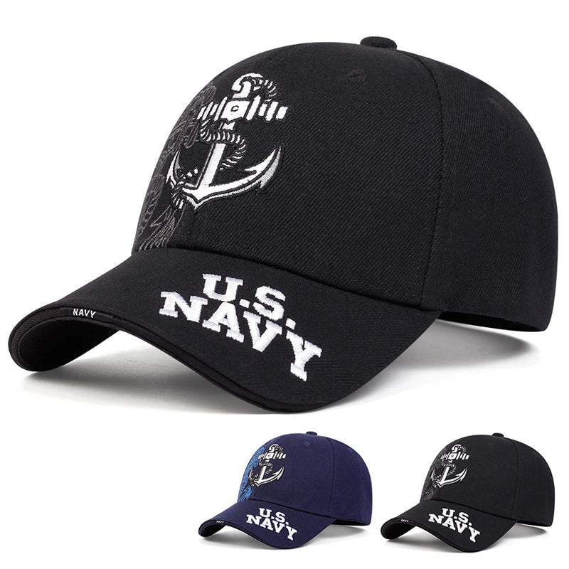 Unisex Anchor Embroidery Baseball Caps Sunscreen Hat