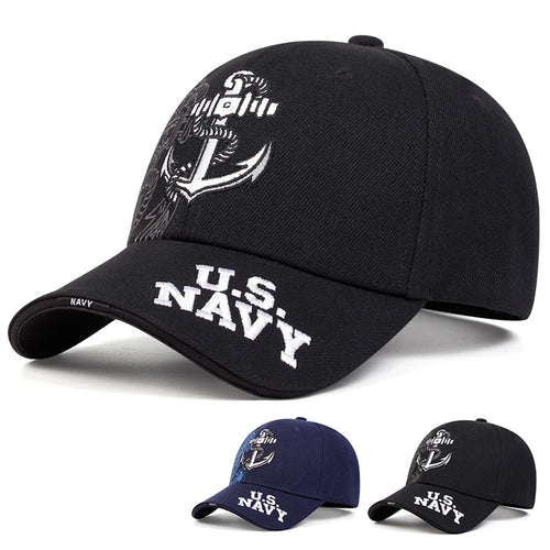 Unisex Anchor Embroidery Baseball Caps Sunscreen Hat