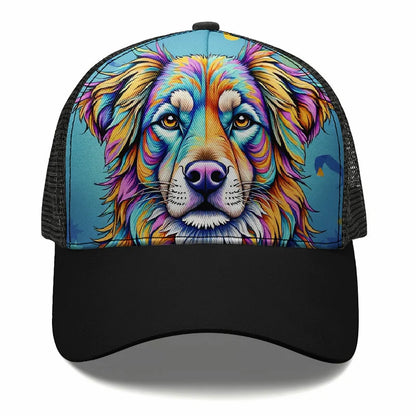 Atlas Mountain Dog Aidi Custom Flat Brim Cap Sun Hat Baseball Hat