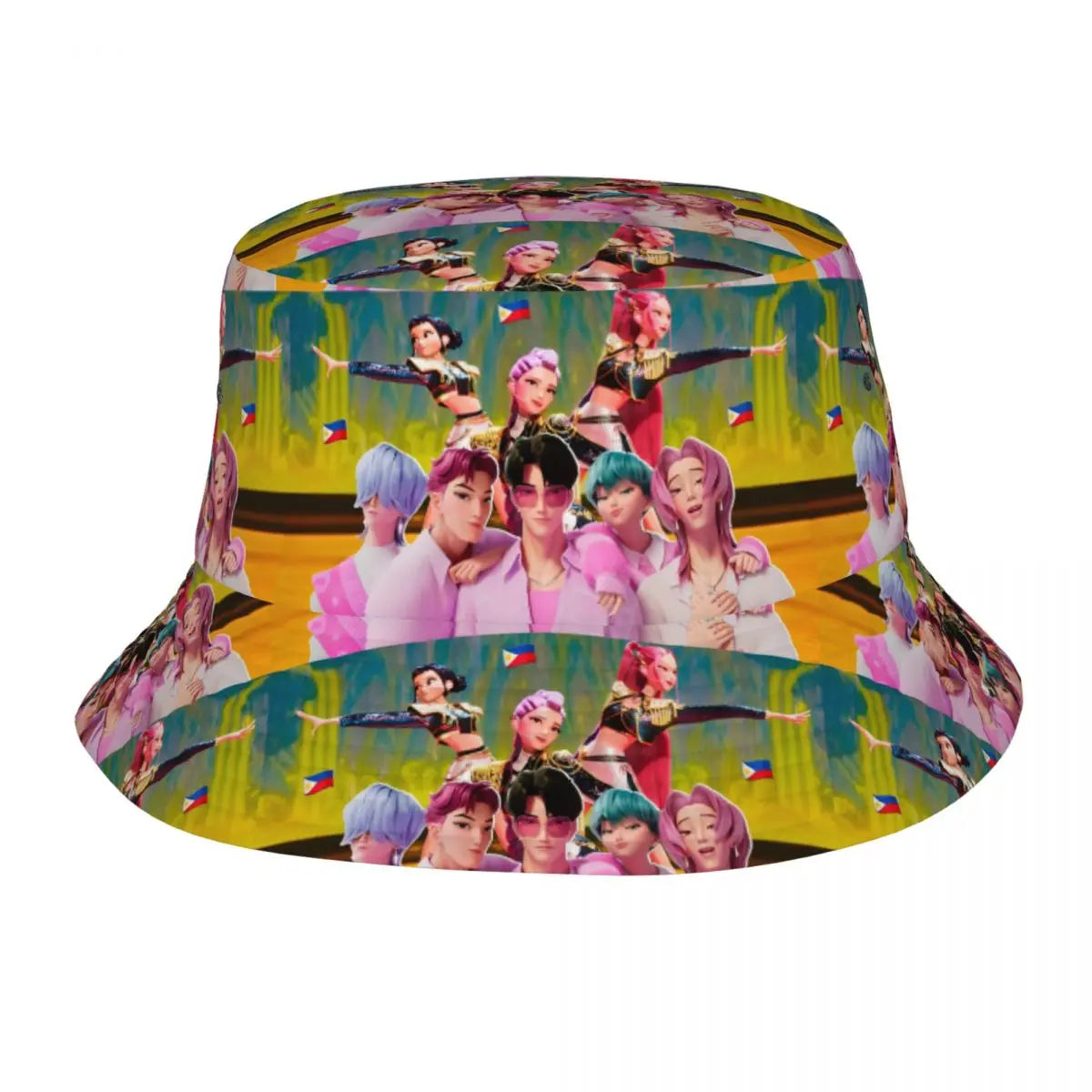 Travel Headwear Huntrix Girl Merchandise Bucket Hat Fashion Woman Sun Hat KPop Demon Hunters Panama Hat