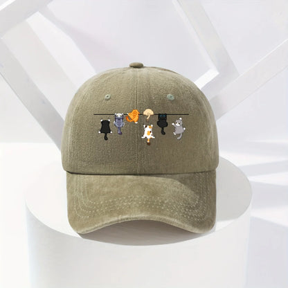 Super Cute Cat-Themed Baseball Cap