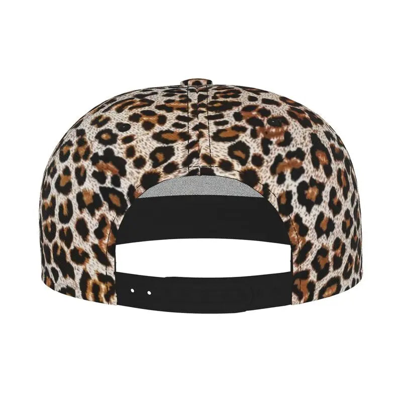 Leopard Print Snapback Cap Men Women