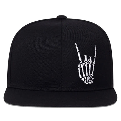 Finger Embroidery Baseball Cap Cotton