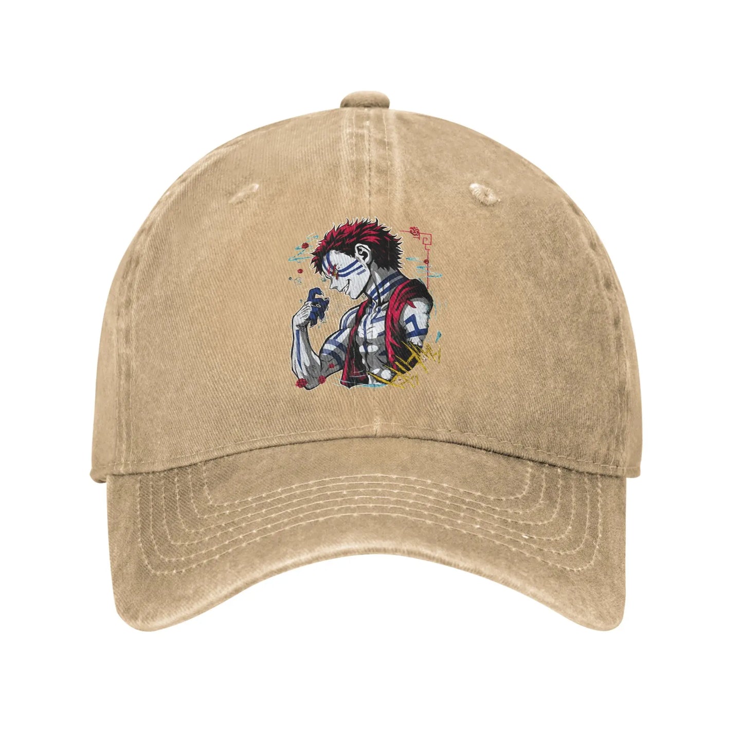 Summer Cap Sun Visor Upper Moon 3 Akaza Hip Hop Caps Demon Slayer Baseball Hat
