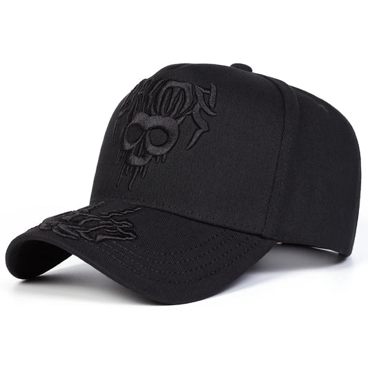 Skull Embroidery Baseball Caps