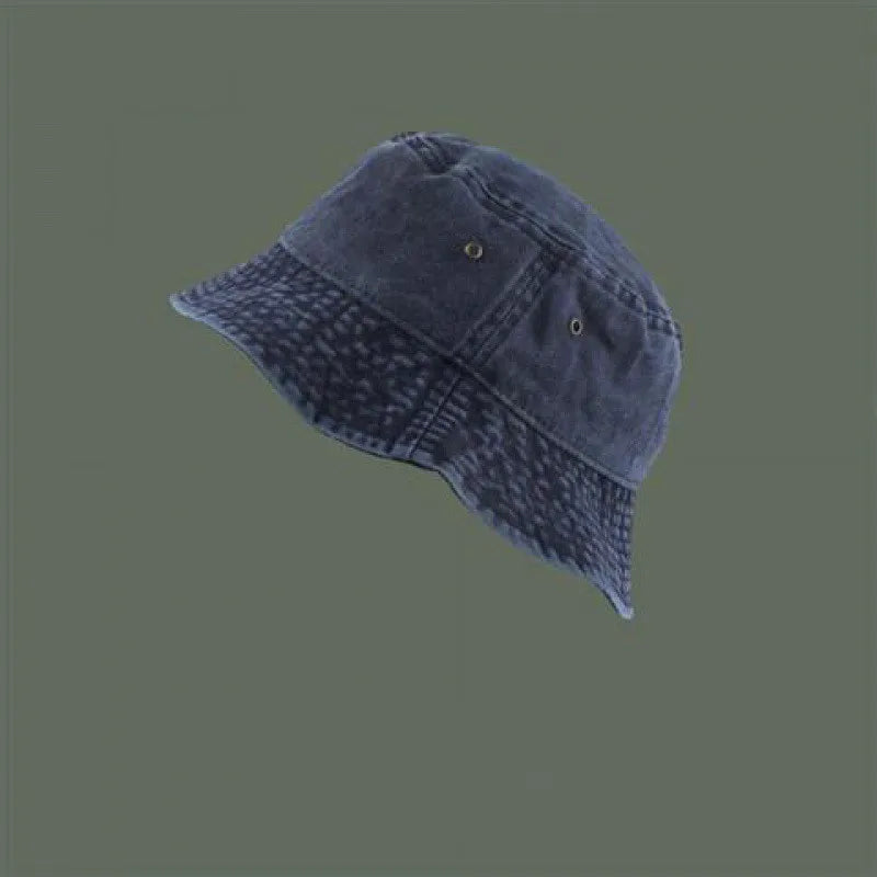 Retro Washed Cowboy Bucket Hat Women Men Wide Brim Sunhat Spring Summer