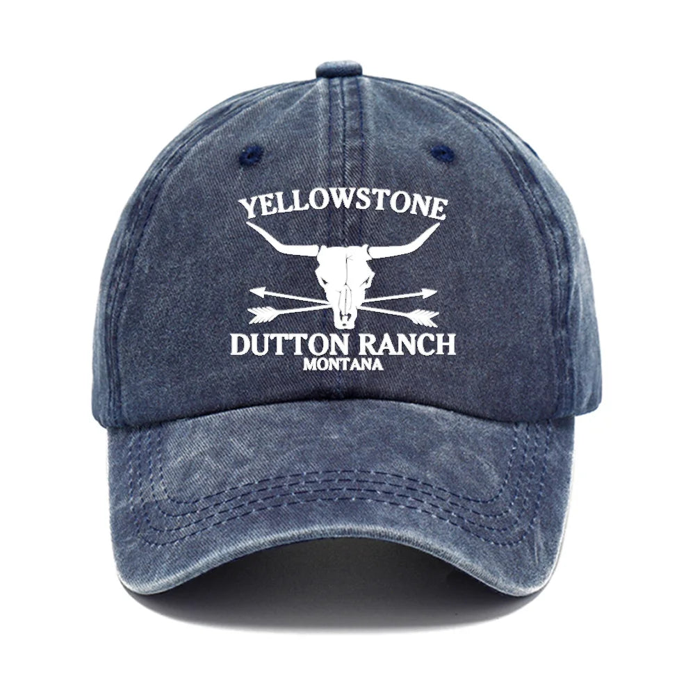 Retro Western Cowboy Hat - YELLOWSTONE DUTTON Ranch Baseball Cap For Both Men Women