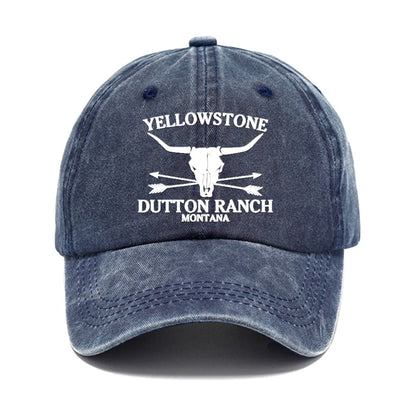 Retro Western Cowboy Hat - YELLOWSTONE DUTTON Ranch Baseball Cap For Both Men Women