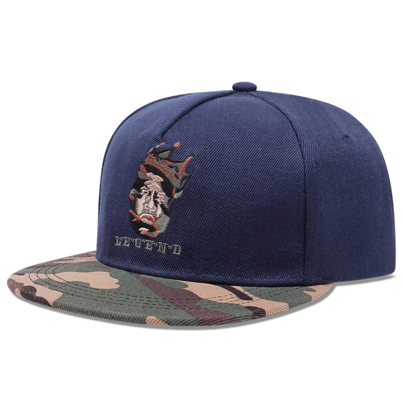 New Head Alphabet Cool Man Embroidered Snapback HipHop