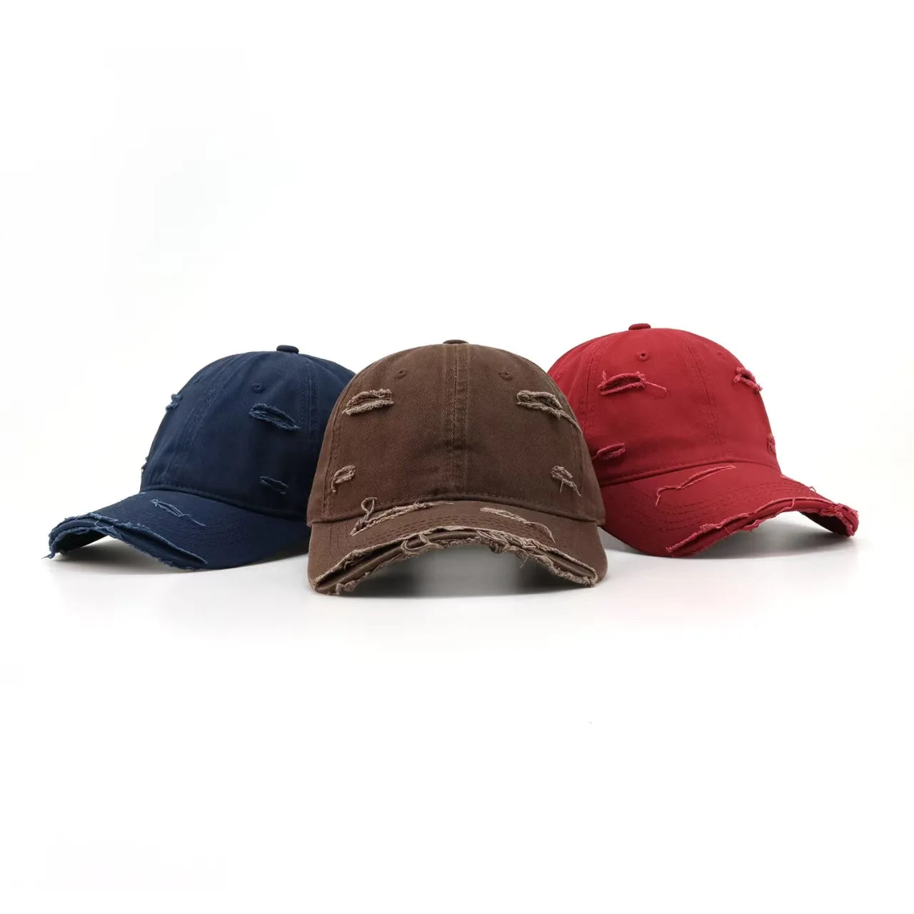 New Washable Hole Baseball Cap For Men Women Hat Solid Sunscreen Baseball Hats