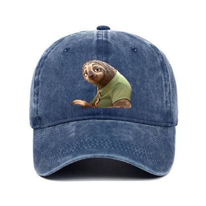 Disney Zootopia Cartoon Anime Retro Print Baseball Cap Judy Nick Sun Hat