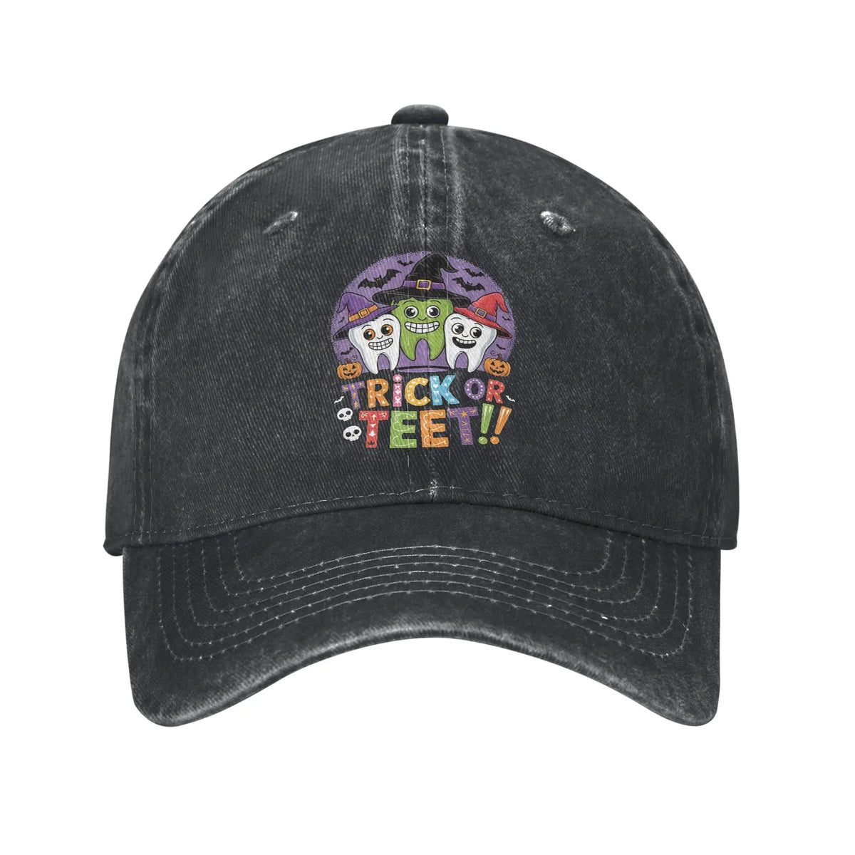 Funny Teeth Unisex Baseball Caps Cartoon Teeth Helloween