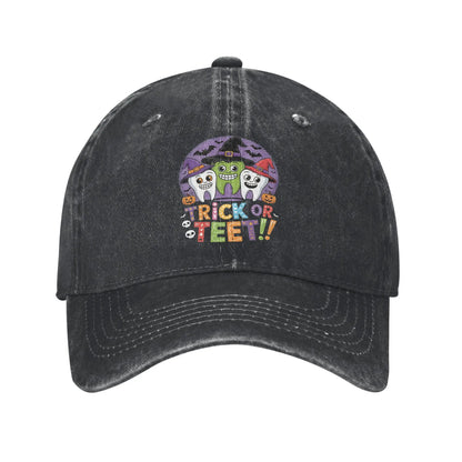 Funny Teeth Unisex Baseball Caps Cartoon Teeth Helloween