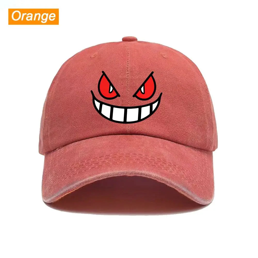 Baseball Cap Ghost Face American Anime Print Graphic