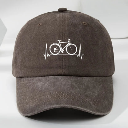 Men's And Women's Baseball Caps Bicycle Prints Suitable For Outdoor