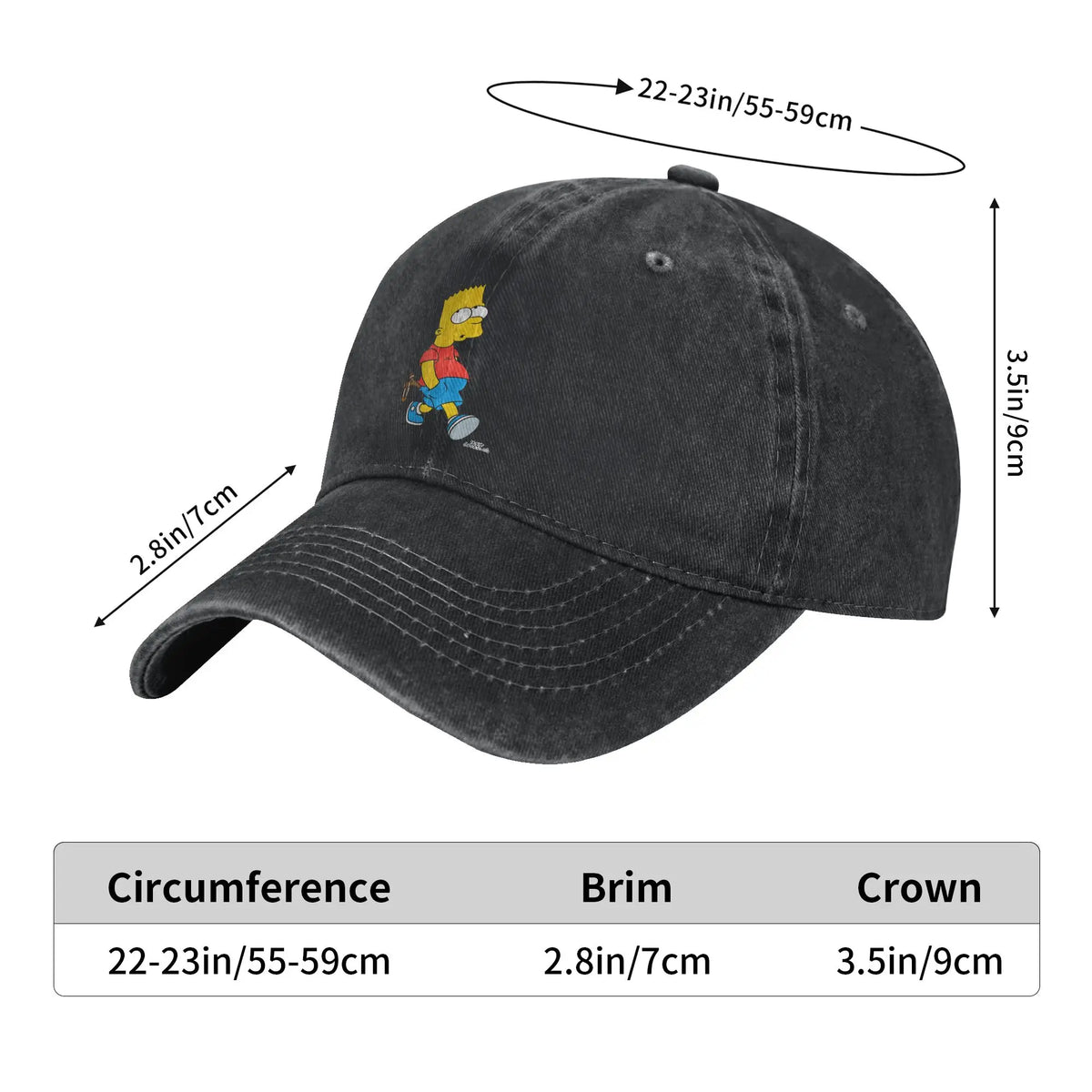 The S-simpson With Slingshot Summer Casual Baseball Hat