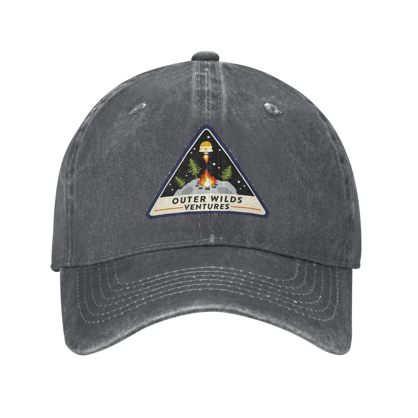 Outer Wilds Ventures Patch Denim Fabric Cap Casual Baseball Caps