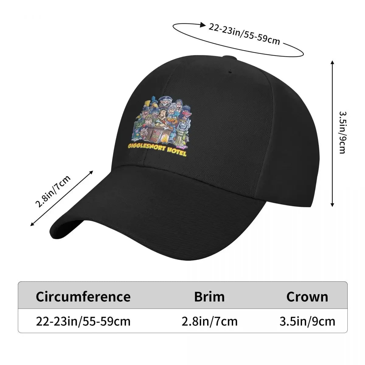 Gigglesnort Hotel Baseball Cap