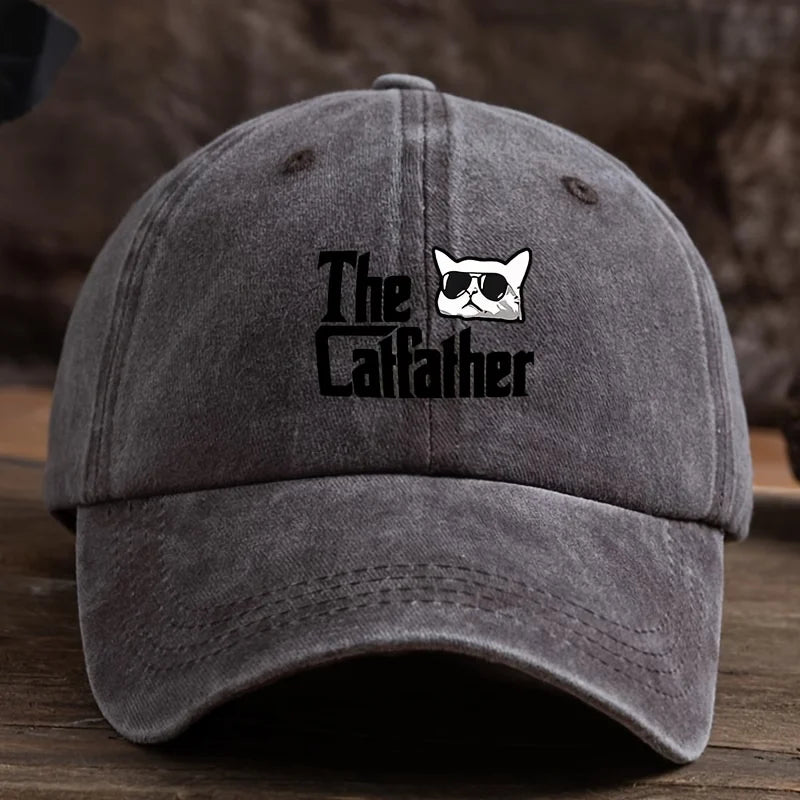 Alphabet Cat Fun Printed Baseball Hat