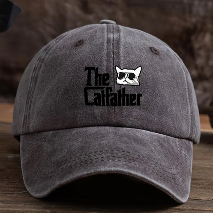 Alphabet Cat Fun Printed Baseball Hat