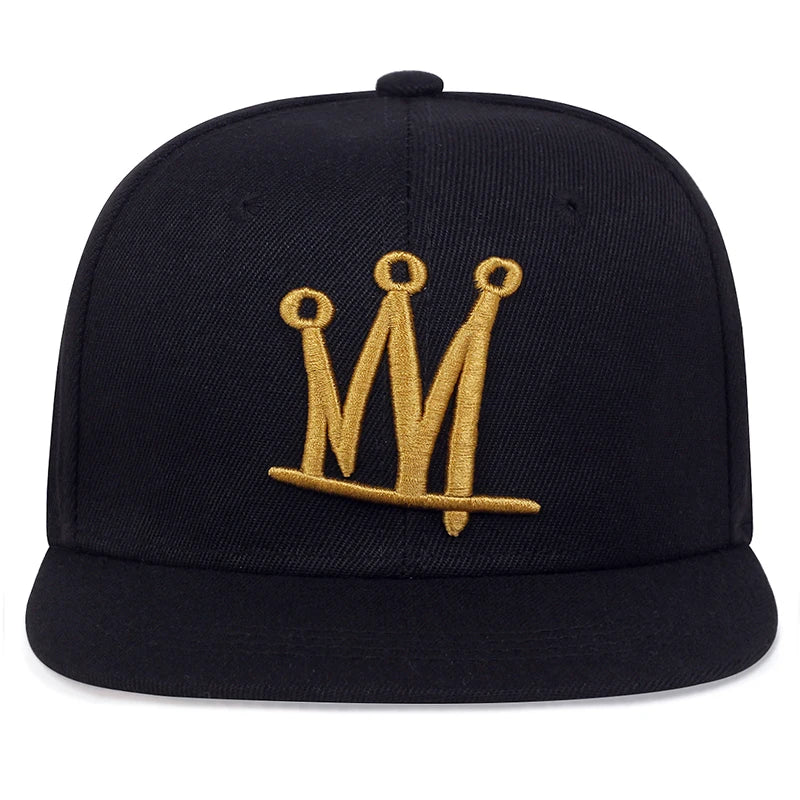 Fashion Men Women Hip Hop Baseball Cap Crown Embroidery Snapback Caps