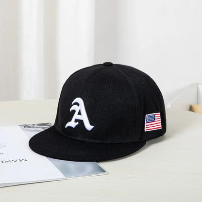 Unisex Gothic Letter American Flag HipHop Hats Outdoor