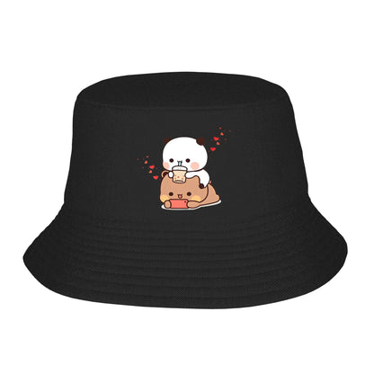 Bear Panda Cartoon Balloon Anime Merch Bucket Hat