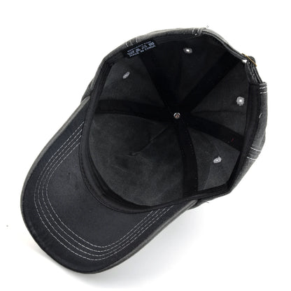 Unisex Vintage Baseball Cap Men Women Spring Summer Sun Visor Cap Embroidery Letter
