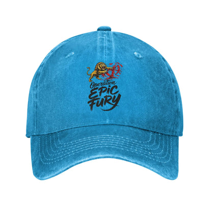 Operation Epic Fury 2026 Washed Baseball Cap