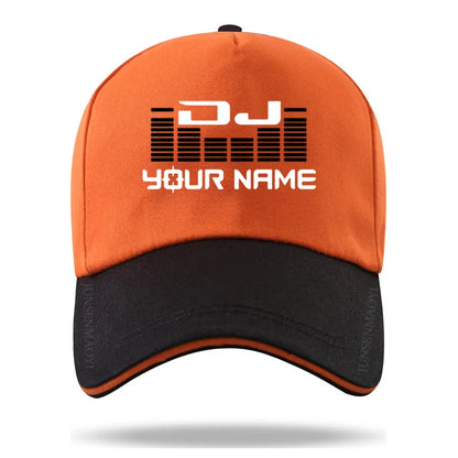 DJ Your Name Custom Print Color Matching Baseball Cap