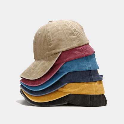 New Spring Summer Cap Washed Cotton Baseball Cap Men Women