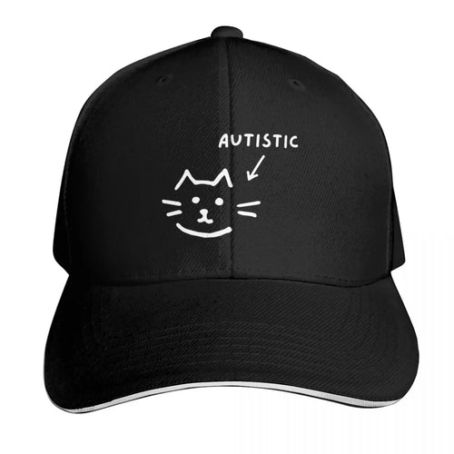 Autistic Cat Animal Cap Fashion Casual Baseball Caps