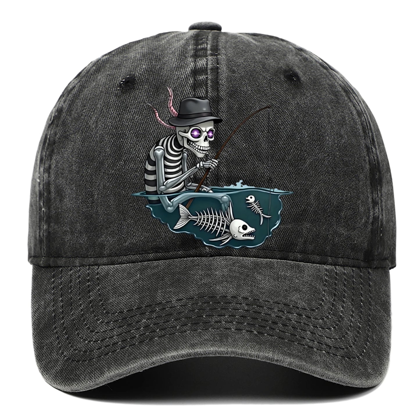 Personalized Skull Print Baseball Cap For Men And Women, Halloween Party Decoration Hat