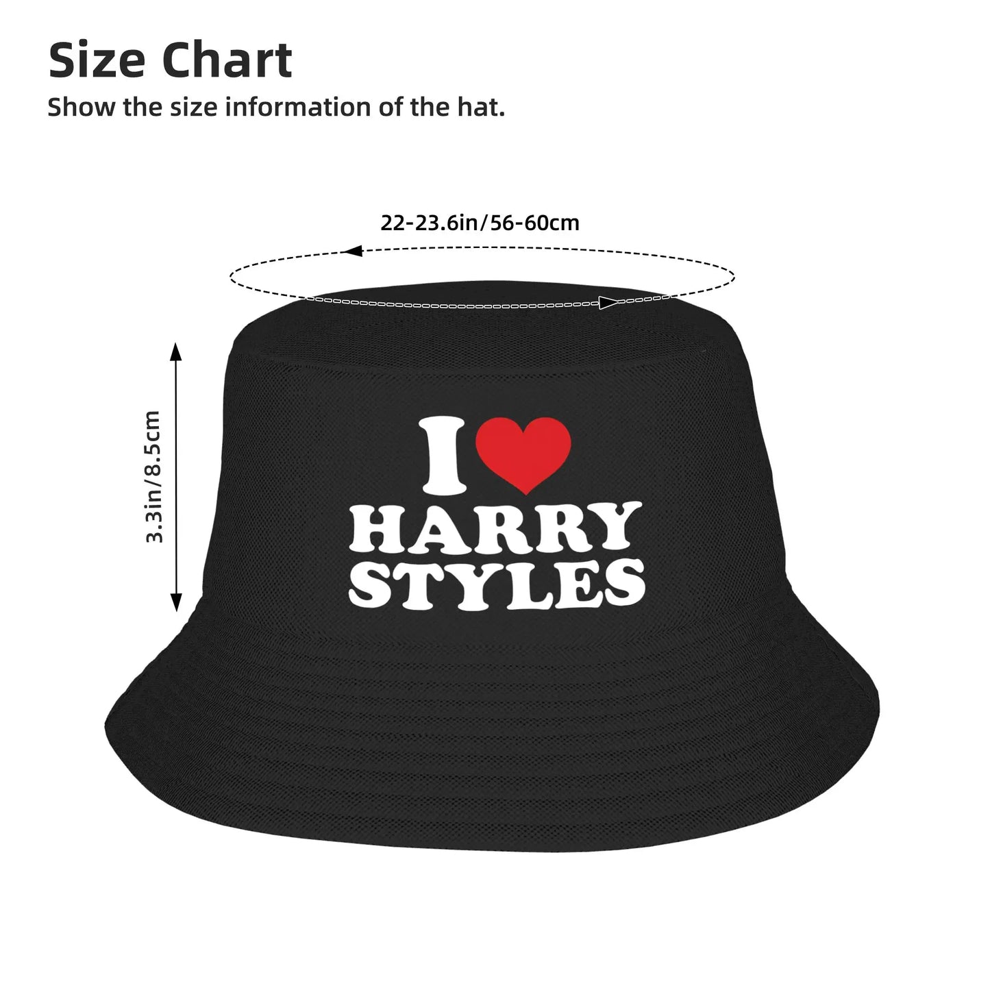 Unisex Love H-Harrys S-Styles Bucket Hat