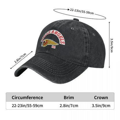 H-Helles Casual Baseball Cap Popular Logo A-Angeles Outdoor Sports Baseball Caps Men Women