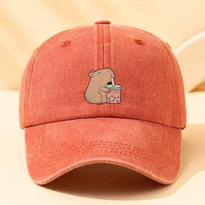 Cute Printed Baseball Cap With Fashionable Suitable For Men And Women