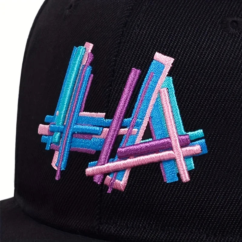 Unisex Letter Embroidery Hip-hop Hats Snapback Cap