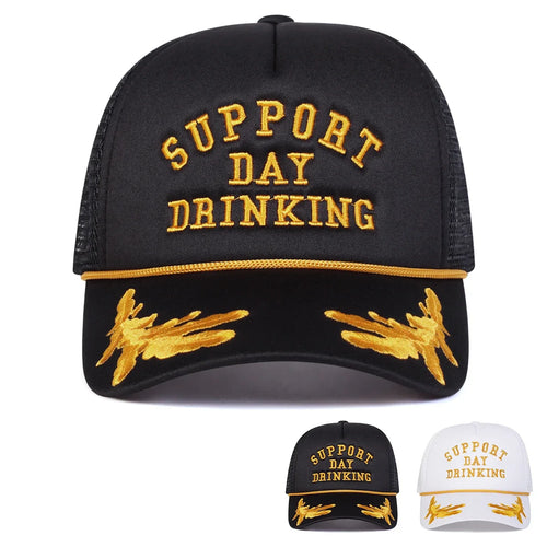 Unisex DRINKING Letter Embroidery Baseball Caps