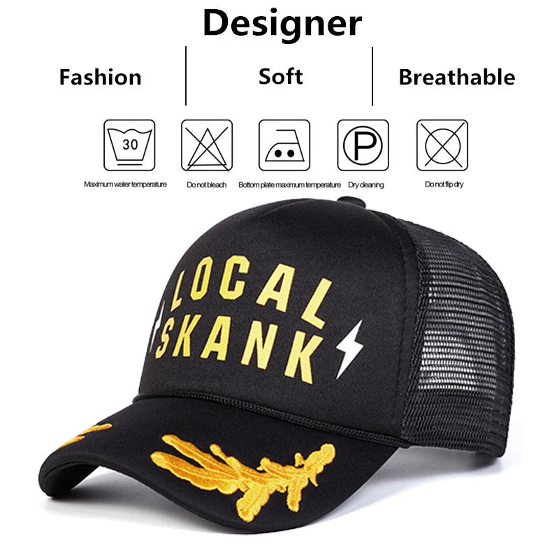 Unisex LOCAL SKANK Embroidery Baseball Caps