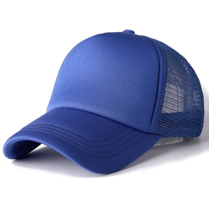 Unisex Cap Casual Plain Mesh Baseball Cap