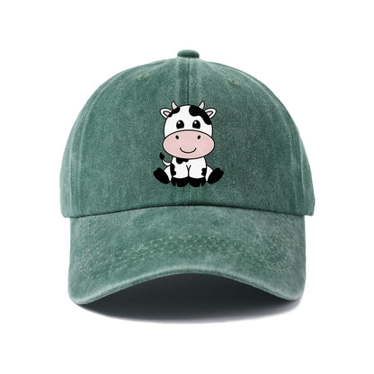 Cute Animal And Love Art Graphic Vintage Washed Baseball Cap