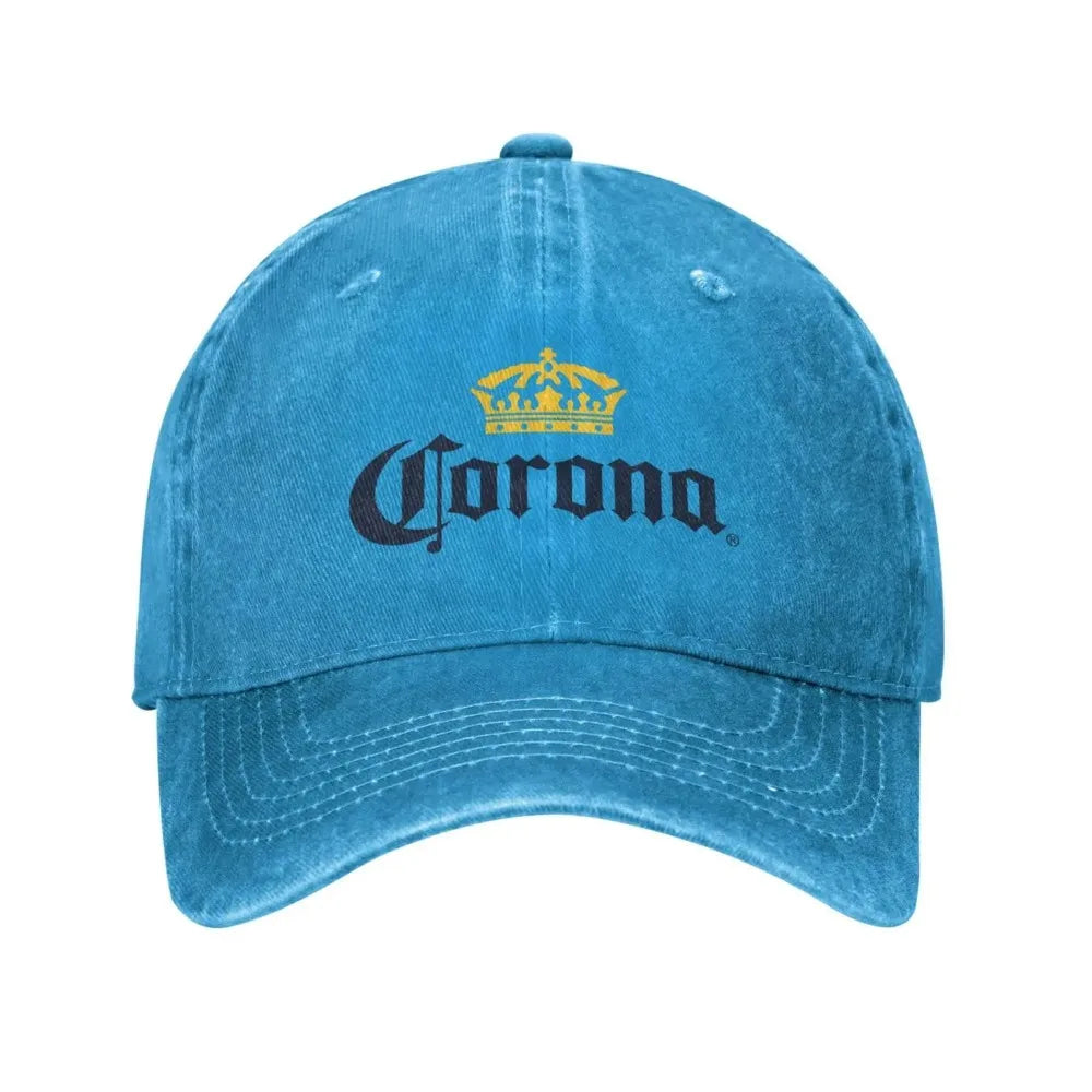 Corona Baseball Cap Classic Beer-print Cowboy Hat Unisex Teens Trucker Dad Hat