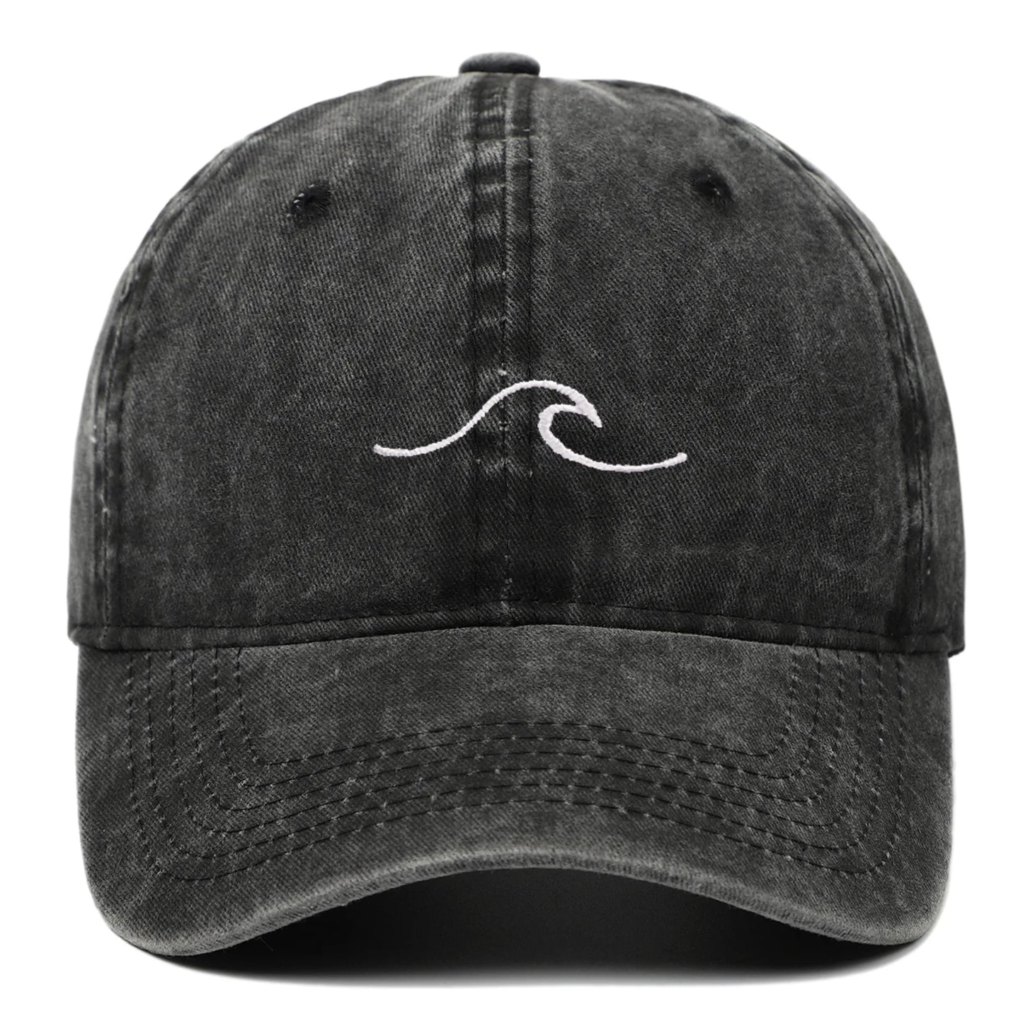 New Fashion Embroidered Ripple Wave Baseball Cap
