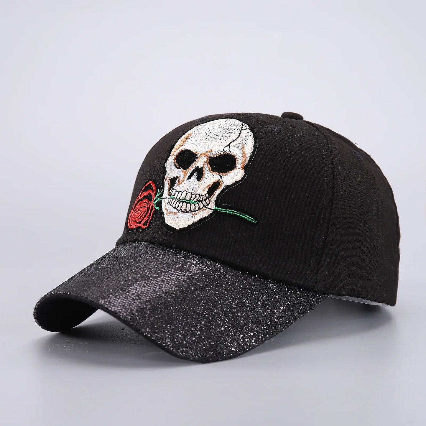 Skull Baseball Cap Halloween Party Funny Scary Expression Design