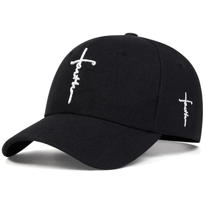 Unisex Letter Cross Embroidery Baseball Caps Spring And Autumn