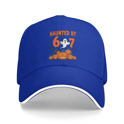 Haunted By 67 Halloween Meme Baseball Cap