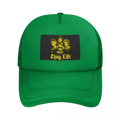 Thug Life Golden Mesh Baseball Caps