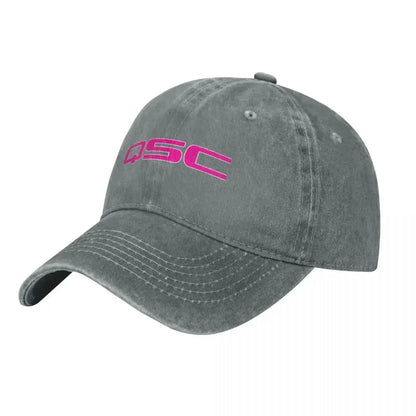 Summer QSC Pink White Subwoofer Baseball Caps
