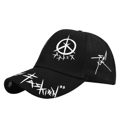 Letter Baseball Cap Graffiti Sun Hip Hop Cap