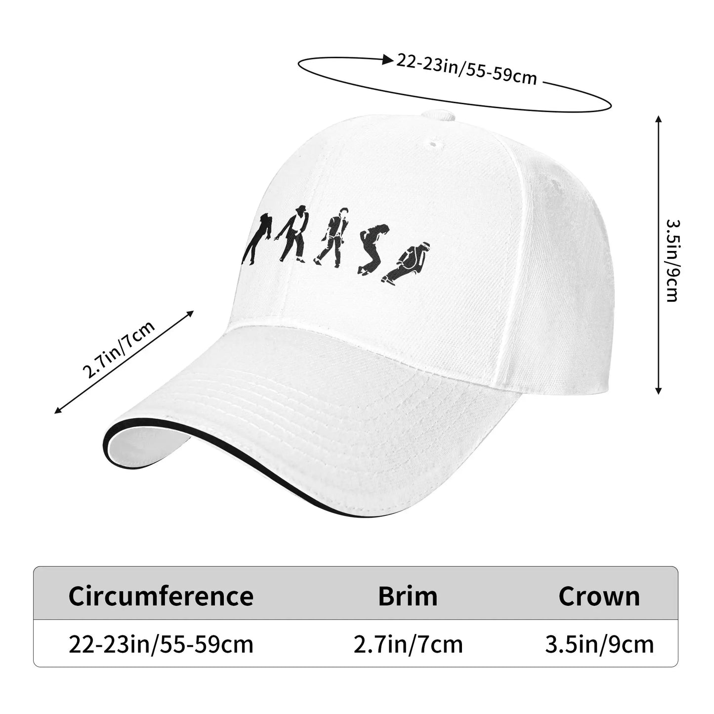 Michael Jackson The King Off Pop Music Baseball Cap